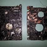 Verbrande laptop
